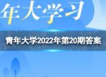 青年大学2022年第20期的答案 青年大学习第2022年第20期所有课后习题作业答案完整