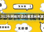 2022年网络用语的意思和来源 2022网络流行语含义解释