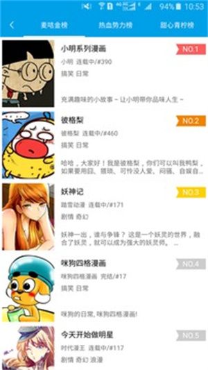 麦咭漫画截图